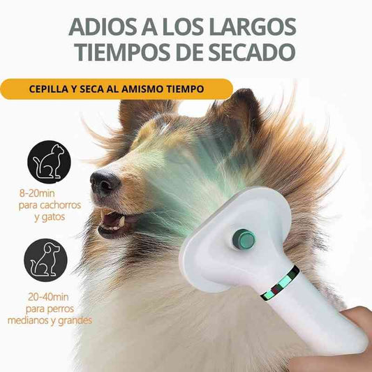 SECAPELITOS PETGLOW PRO - Cepillo Secador 2 en 1 🐶😻🌀