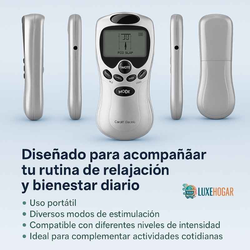 ELECTRO ESTIMULADOR (Masajeador 4 tens) 💆🏻‍♀️