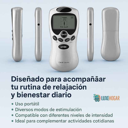 ELECTRO ESTIMULADOR (Masajeador 4 tens) 💆🏻‍♀️